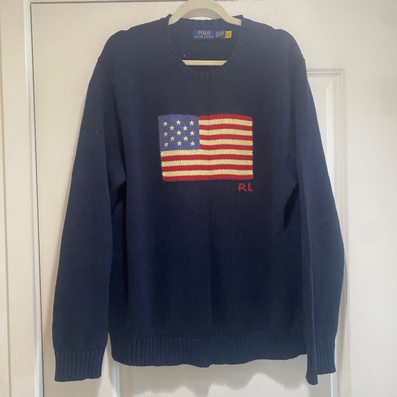 Polo Ralph Lauren The Iconic Flag Sweater - Picture 1 of 2